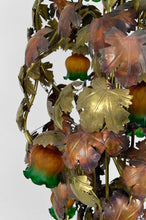 将图片加载到图库查看器,Important lampadaire "Vigne" en métal patiné, Hollywood Regency, Circa 1960