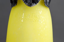 将图片加载到图库查看器,Importante lampe bicéphale Art Déco en fer forgé – Muller Frères Lunéville, France, vers 1930