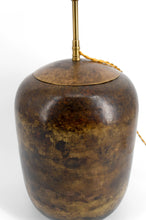 Загрузить изображение в средство просмотра галереи, Lampe Art Déco moderniste en laiton patiné, vers 1930