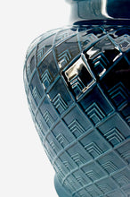 将图片加载到图库查看器,Importante lampe en céramique bleue, France, Années 1950-1960