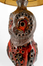 将图片加载到图库查看器,Importante lampe de parquet / lampadaire en Céramique, Chouette, par Walter Gerhards, Allemagne de l'Ouest, Circa 1960-1970