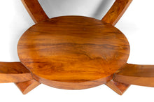 将图片加载到图库查看器,Guéridon / Table Basse en Teck Massif, Art Deco Colonial, Dans le Goût de Michel Dufet , Circa 1930