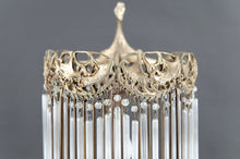将图片加载到图库查看器,Lampe en Bronze et Pendeloques par Hector Guimard, France, Art Nouveau, Circa 1910