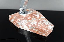 将图片加载到图库查看器,Importante Lampe de Bureau, Chrome, Aluminium et Marbre, Art Déco Moderniste, France, Circa 1930