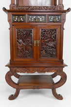 将图片加载到图库查看器,Important Cabinet Asiatique en bois sculpté, Vietnam ou Chine, Circa 1880