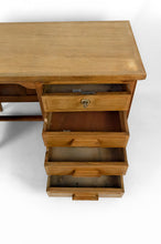 将图片加载到图库查看器,Bureau Art Déco en chêne, France, Circa 1940