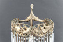 将图片加载到图库查看器,Lampe en Bronze et Pendeloques par Hector Guimard, France, Art Nouveau, Circa 1910