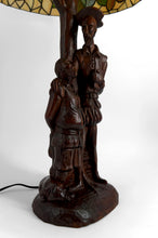 Загрузить изображение в средство просмотра галереи, Lampe sculpturale « Don Quichotte et Sancho Panza », Forêt-Noire, Allemagne, vers 1950