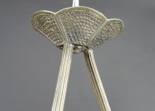 Load image into Gallery viewer, Lustre / Suspension / Vasque par Noverdy, Monture en Bronze Argenté, Art Deco, France, Circa 1930