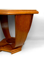 将图片加载到图库查看器,Guéridon / Table d’Appoint Octogonale en Noyer – Art Déco Moderniste, France, Circa 1930