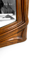 Загрузить изображение в средство просмотра галереи, Important Miroir Trumeau en Noyer Sculpté, Art Nouveau, France, Circa 1900