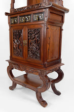 将图片加载到图库查看器,Important Cabinet Asiatique en bois sculpté, Vietnam ou Chine, Circa 1880