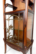将图片加载到图库查看器,Vitrine Art Nouveau, Bronzes et Bois Sculpté sur un Thème Lacustre, France, vers 1900