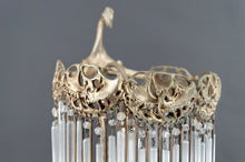 将图片加载到图库查看器,Lampe en Bronze et Pendeloques par Hector Guimard, France, Art Nouveau, Circa 1910