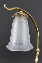将图片加载到图库查看器,Importante Lampe de Bureau en Bronze et Marbre, Art Nouveau, France, Circa 1890