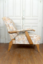 Lade das Bild in den Galerie-Viewer, Paire d'Importants Fauteuils Réglables, Design Français, Circa 1950