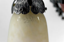 Load image into Gallery viewer, Lustre Art Déco en Fer Forgé et Pâte de Verre Soufflée par Muller Frères Lunéville, France, Circa 1920