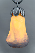 Загрузить изображение в средство просмотра галереи, Importante lampe bicéphale Art Déco en fer forgé à double patine– Muller Frères, circa 1920