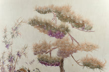 将图片加载到图库查看器,Important Ensemble de Trois Tapisseries Indochinoises Brodées de Soie Tigres et Cerfs Axis – Vietnam, Époque Coloniale, vers 1930