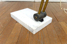 将图片加载到图库查看器,Important Lampadaire Arc Réglable, Socle en Marbre de Carrare, Italie, Circa 1970