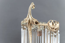将图片加载到图库查看器,Lampe en Bronze et Pendeloques par Hector Guimard, France, Art Nouveau, Circa 1910