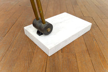 将图片加载到图库查看器,Important Lampadaire Arc Réglable, Socle en Marbre de Carrare, Italie, Circa 1970