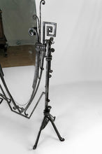 将图片加载到图库查看器,Important miroir psyché Art Déco en fer Forgé, France, Circa 1920