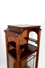 将图片加载到图库查看器,Vitrine Art Nouveau, Bronzes et Bois Sculpté sur un Thème Lacustre, France, vers 1900