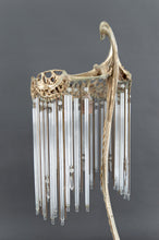 将图片加载到图库查看器,Lampe en Bronze et Pendeloques par Hector Guimard, France, Art Nouveau, Circa 1910