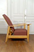 Charger l'image dans la galerie, Fauteuil à système – Chaise longue de type Morris Art Déco / Période de la Reconstruction, France, vers 1940