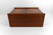 将图片加载到图库查看器,Armoire murale Art Nouveau en bois marqueté d'iris et de papillons, France, XXe