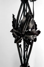 Load image into Gallery viewer, Lustre Art Déco en Fer Forgé et Pâte de Verre Soufflée par Muller Frères Lunéville, France, Circa 1920