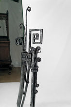 将图片加载到图库查看器,Important miroir psyché Art Déco en fer Forgé, France, Circa 1920