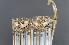 将图片加载到图库查看器,Lampe en Bronze et Pendeloques par Hector Guimard, France, Art Nouveau, Circa 1910