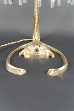 将图片加载到图库查看器,Lampe en Bronze et Pendeloques par Hector Guimard, France, Art Nouveau, Circa 1910