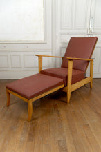 Charger l'image dans la galerie, Fauteuil à système – Chaise longue de type Morris Art Déco / Période de la Reconstruction, France, vers 1940