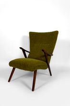 Загрузить изображение в средство просмотра галереи, Fauteuil bergère à oreilles – Design moderniste des années 1960