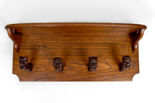 Загрузить изображение в средство просмотра галереи, Original Vestiaire Mural, Patères Sculptées sur un Thème Fantastique: Sorcières, Diable et Démons, Art Nouveau Gothique, Début XXe