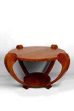 将图片加载到图库查看器,Guéridon / Table Basse en Teck Massif, Art Deco Colonial, Dans le Goût de Michel Dufet , Circa 1930