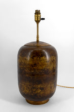 Загрузить изображение в средство просмотра галереи, Lampe Art Déco moderniste en laiton patiné, vers 1930