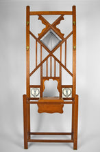 将图片加载到图库查看器,Vestiaire chêne et carreaux de céramique, Art Nouveau, France, Circa 1910