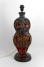 Загрузить изображение в средство просмотра галереи, Importante lampe « Chouette » en céramique – Walter Gerhards Allemagne de l’Ouest, circa 1960–1970