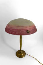 将图片加载到图库查看器,Exceptionnelle lampe Art Déco française en bronze et pâte de verre – Vers 1920