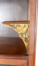 将图片加载到图库查看器,Vitrine Art Nouveau, Bronzes dorés sur un thème floral, France, vers 1900