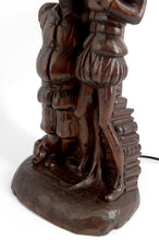 Загрузить изображение в средство просмотра галереи, Lampe sculpturale « Don Quichotte et Sancho Panza », Forêt-Noire, Allemagne, vers 1950