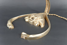 将图片加载到图库查看器,Lampe en Bronze et Pendeloques par Hector Guimard, France, Art Nouveau, Circa 1910