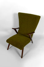 Загрузить изображение в средство просмотра галереи, Fauteuil bergère à oreilles – Design moderniste des années 1960