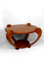 将图片加载到图库查看器,Guéridon / Table Basse en Teck Massif, Art Deco Colonial, Dans le Goût de Michel Dufet , Circa 1930