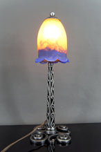 将图片加载到图库查看器,Lampe en Fer Forgé par Paul Kiss et Muller Frères, France, Art Deco, Circa 1920