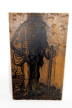 Загрузить изображение в средство просмотра галереи, Plaque / Matrice de Xylogravure, "Le Chemineau", France, 1978